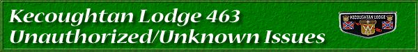 Kecoughtan Lodge 463-Unauthorized Issues