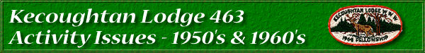 Kecoughtan Lodge 463-Activity Issues-1950's and 1960's