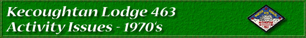 Kecoughtan Lodge 463-Activity Issues-1970's