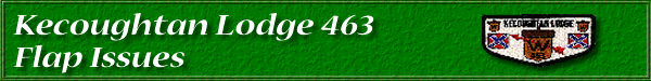 Kecoughtan Lodge 463-Flap Issues